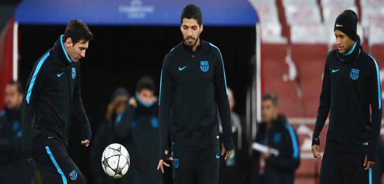 نيمار وميسي وسواريز 